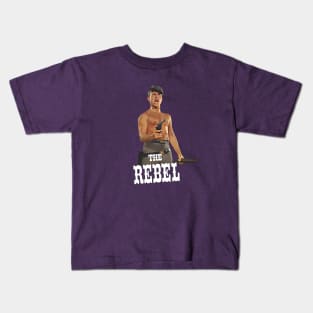 The Rebel - Nick Adams - 50s Tv Western Kids T-Shirt